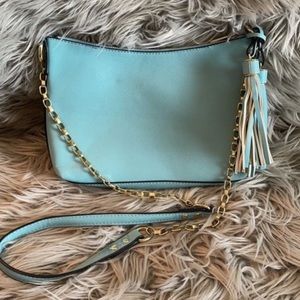 Shoulder purse w/ tassels